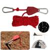 5M Canopy Tie Down Strap Adjustable Awning Wind Rope Windproof Fixed Buckle Pulley Rope Reflective for Camping Hiking