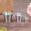 1Pcs Hot Dollhouse Miniature Metal Bucket Model Mini Kitchen Decoration Ornaments Children's Play House Small Bucket Toys