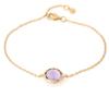 [R5614] - Silver Bracelet 'Meghan' Golden Amethyst - 10 Mm