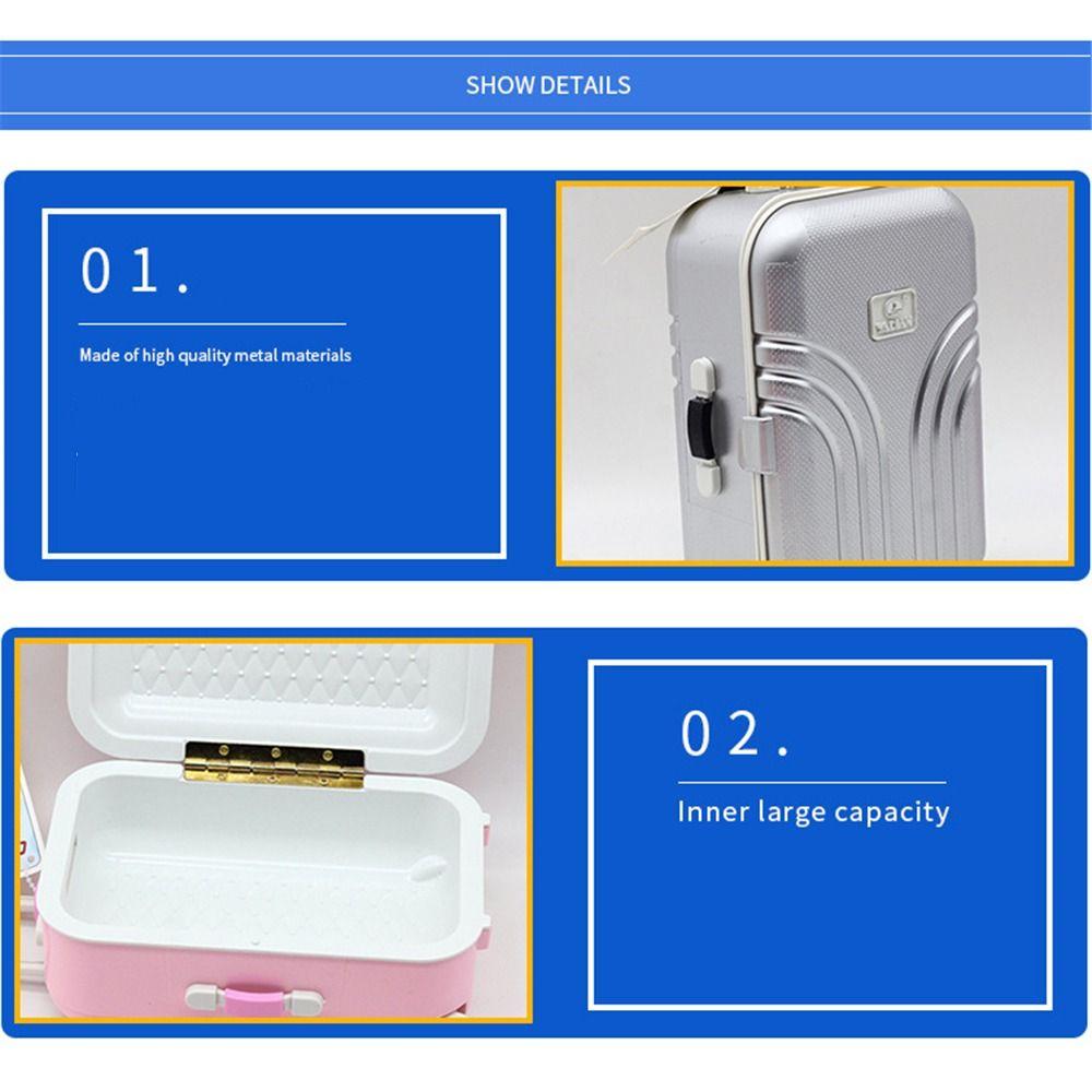 Dollhouse Decor Business Mini Doll Suitcase Doll Trolley Miniature Travel Case