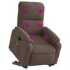 VidaXL Electric Massage Recliner Brown 3204949