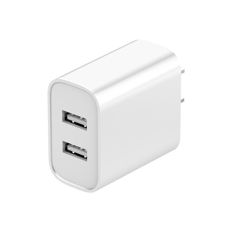 Dual-Port USB Charger for Apple, Android, Xiaomi, Huawei - Universal 5V 2A Fast Adapter