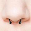 Fake Piercing Nose Ring Alloy Nose Piercing Hoop Septum Rings For Women Jewelry Gifts Fashion Magnetic Fake Piercing
