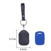PU Leather Card Holder Keychain Key Ring Door Lock Access Tags ID Card Case Keychain Access Card Bag Key Tag Ring