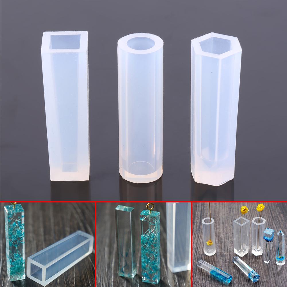 3 Pcs/set DIY Jewely Cylinders Stripe Silicone Mold Carft Tool for Making Resin Pendant