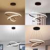 Modern LED Chandelier Lighting for Living Bedroom Lamps Indoor Home Lighting Round Rings Foyer Lustre Chandeliers Luminair