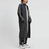Adidas Originals Striped Collar Long Sleeve Coat Unisex Coats Black BP6685