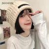 Hat Women's Big Head Circumference Shows a Small Face Autumn and Winter Korean Version Ins Versatile Fashion Wool Hat Loose Warm Knitted Hat