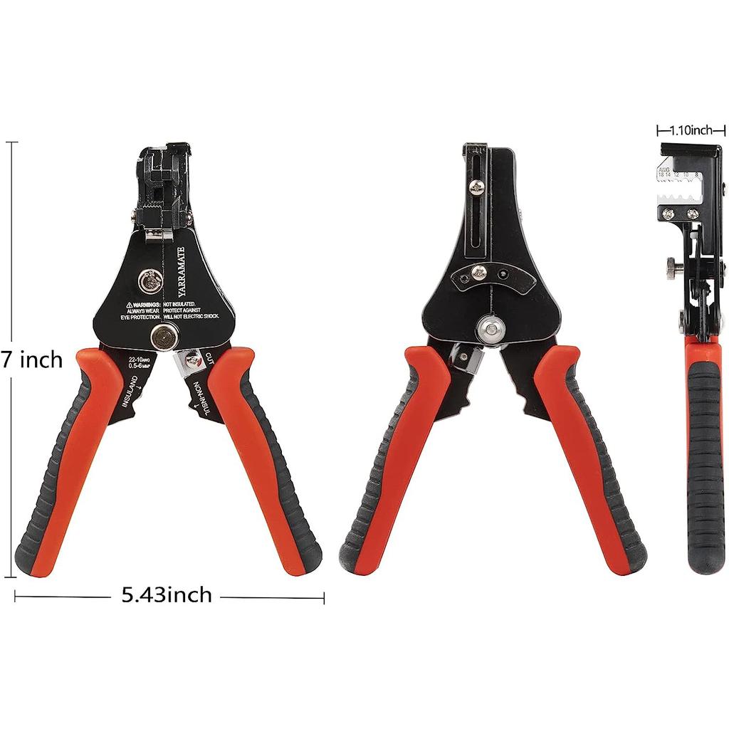 Wire Stripper Universal 3 In 1 Automatic Tool, Wire Crimping Cutting and Stripping Tool, Wire Stripper Wire Range: 18-8AWG