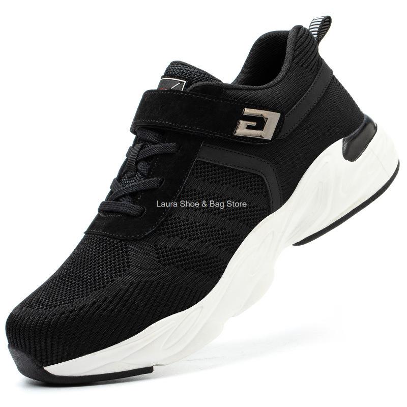 Модные новые мужские защитные туфли со стальным носком и кевларовыми противоударными дышащими рабочими кроссовками, мужская защитная обувь для активного отдыха, мужские защитные ботинки