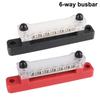 Power Distribution Block Car Accessories Bus Bar Circuit Busbar Plug For Boat Truck RV Caravan Car Electro Junction 6 Ways 48V 150A DC