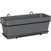 CAPRI Jardiniere Kit - 50cm Anthracite - 50.2 X 28.5 X H20.7 Cm - 1.54L