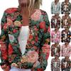 Women's Fashion Christmas Print Long Sleeve Knitted Cardigan Button Jacket