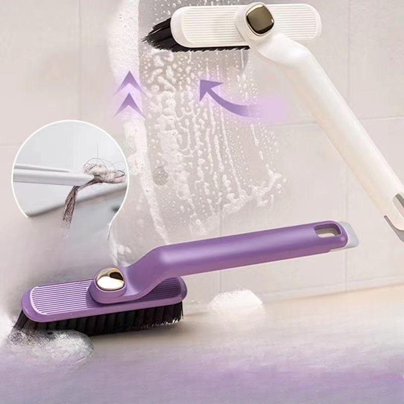 Bathroom Toilet Floor Brush No Dead Corners Hard Hair Tile Cleaning Brush Toilet Floor Brush Window Scraper
