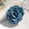 16 Colors Sweat Medium Size Cotton Fabric Rose Flower Hair Claw Clips for Women Korean Ctach Shark Clamp Hair Accessories