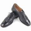 80s-90s Vintage MEZLAN Semi Brogue Cap Toe Business Shoes Black Size 9.5 27.5 Men's