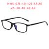 1 .56 Aspherical Lens Prescription Eyeglasses Women Men Tr90 Square Clear Mirror Customize Glasses Transparent Black Frame