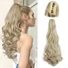 Synthetic Long Curly Wavy Ponytail Hair Extensions Claw Clip In Ponytail Elegant For Women Daily Use Hair Accessories