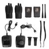 2 шт. рации 16 каналов 400?Миниатюрная двухсторонняя радиостанция 470 МГц с базой для обеспечения безопасности