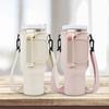 40Oz Water Bottle Carrier Bag Adjustable Shoulder Strap Mug Cups Sleeve Solid Color Bottle Holder For Outdoor Hiking