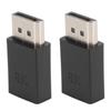 2Pcs DP Male To MINI DP Female Adapter High Resolution 8K 2 Modes Small Portable Lightweight
