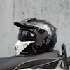 ORZ Motorcycle Helmet Vintage Casque Moto Black Warrior Combination Helmet Full Half Helmet Cruising Cascos Motorcross Capacetes