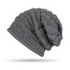 Street Pleated Pile Hat Long Stretch Woolen Hat Fashionable and Versatile Ear-protecting Cold Hat