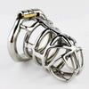 Male Stainless Steel Chastity Cage with Arc-Shaped Rings