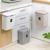 7L / 9L Wall Mounted Trash Can Bin with Lid Waste Bin Kitchen Cabinet Door Hanging Trash Bin Garbage Car Recycle Dustbin Rubbish