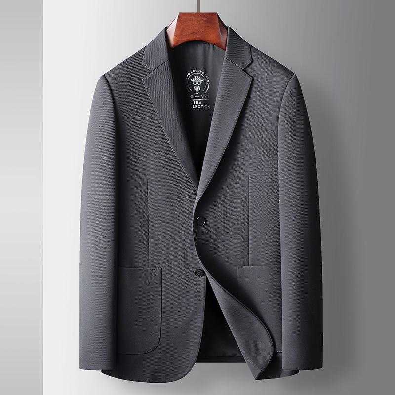 Autumn and Winter Light Luxury Business Single West Middle-aged and Young People Solid Color Single-breasted Trendy Suit Jacket