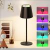 RGB Cordless Table Lamp Touch Control Desk Dimmable Light for Bedroom Nightstand Lighting