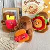 Cartoon Fries Hot Dog Kapibala Doll Bag Pendant Food Burger Capybara Doll June 1st Gift