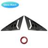 For VW Golf 7 MK7 MK7.5 2013~2019 Car Front Triangle Window Louver Side Shutter Blind Shades Cover Trim Sticker Vent Carbon Auto