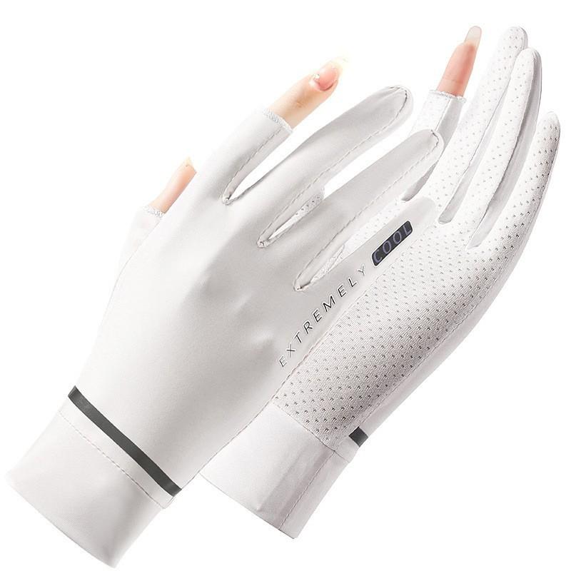 Summer New Women's Light and Icy Breathable Sunscreen Gloves, Riding, Driving, Outdoor Sports Can Be Thin