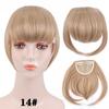 Fringe Bangs Synthetic Hair Extensions Clip In Bangs 6 Inch Short Straight Hairpiece Front Neat Bang Two Side Blonde