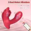 2 In 1 Wearable Panty Vibrator Bluetooth App Control Dildo Vibrator Women Clitoral Stimulation  Female Sex Toy Masturbato 18+