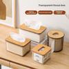 Tissue Box Holder Bamboo Cover Toilet Paper Box Napkin Holder Case Tissue Paper Dispenser Paper Towel Storage Box Tissue Boxes
