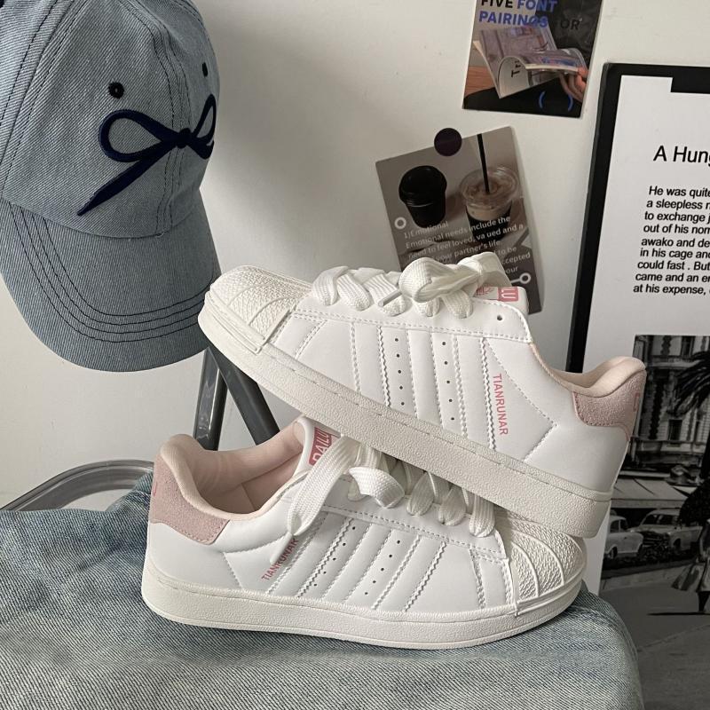 Little White Shoes Women's 2024 New Summer Cream Retro Japanese Student Versatile Shell Head Sports Skateboard Shoes Women