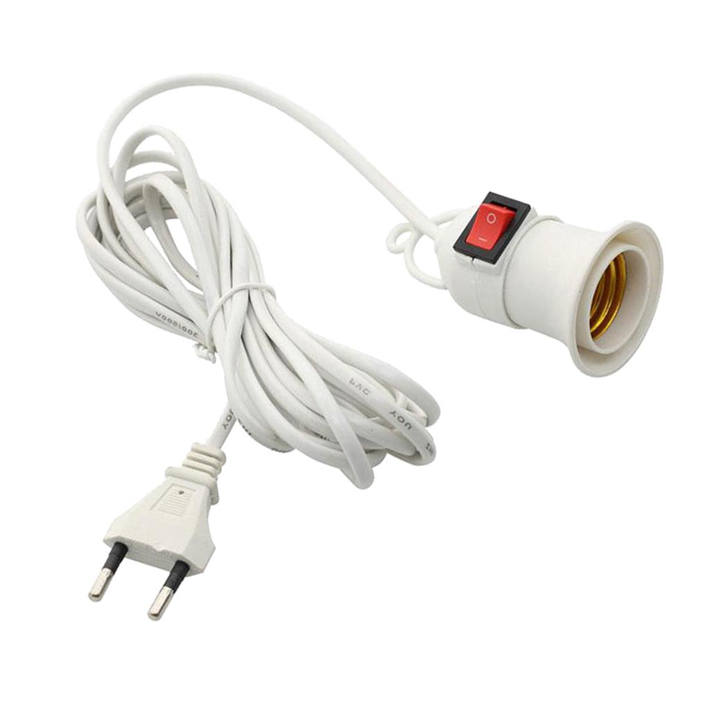 E27 Haning Indoor Plants Light Holder Warehouse Lampholder W/ Cable EU Plug