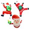 Christmas Inflatable Santa Claus Outdoor Decoration Large Lighted Blow Up Santa with Built-in LED Light for Front Back Yard Garden Lawn Outside Decor