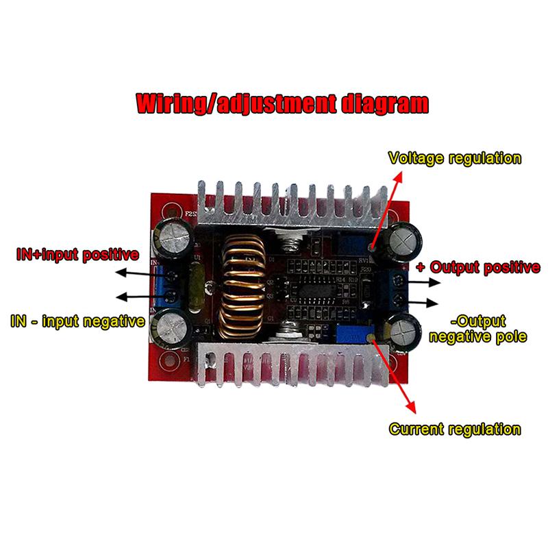 Dc 400W 15A High-Power Step-Up Boost Converter Constant Current Power Supply Module Led Driver Voltage Charger Step Up Module