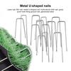 10Pcs U-shaped Floor Nails High Strength Rustproof Corrosion Resistant Galvanized Steel Garden Mulch Securing Nails Accessories