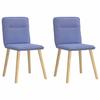 VidaXL Dining Chairs Set of 2 Jean Blue Fabric, Dining Chair, Kitchen Chair, Accent Chair, Chair, Chair of 4101230