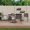 VidaXL Garden Dining Set 5 Pcs Cushions Wicker Steel 3186941