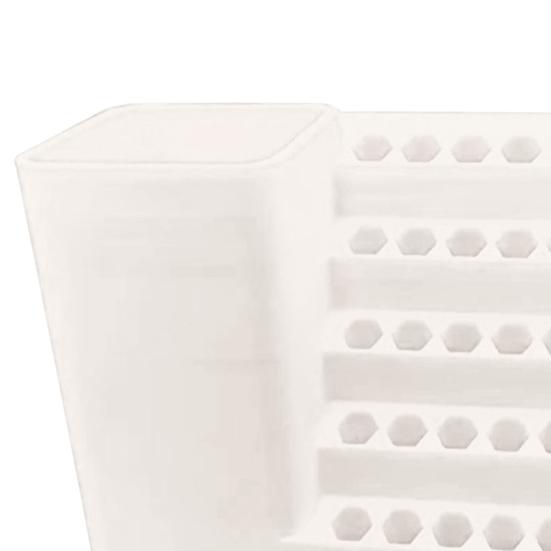 Screwdriver Bit Storage Box Large Capacity Multiple Compartments Universal Drill Bit Holder Perforated Board Organizer