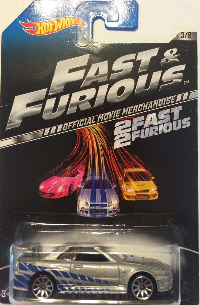 2014 Hot Wheels Fast Furious Nissan Skyline & 3/8 - GT-R (R34)
