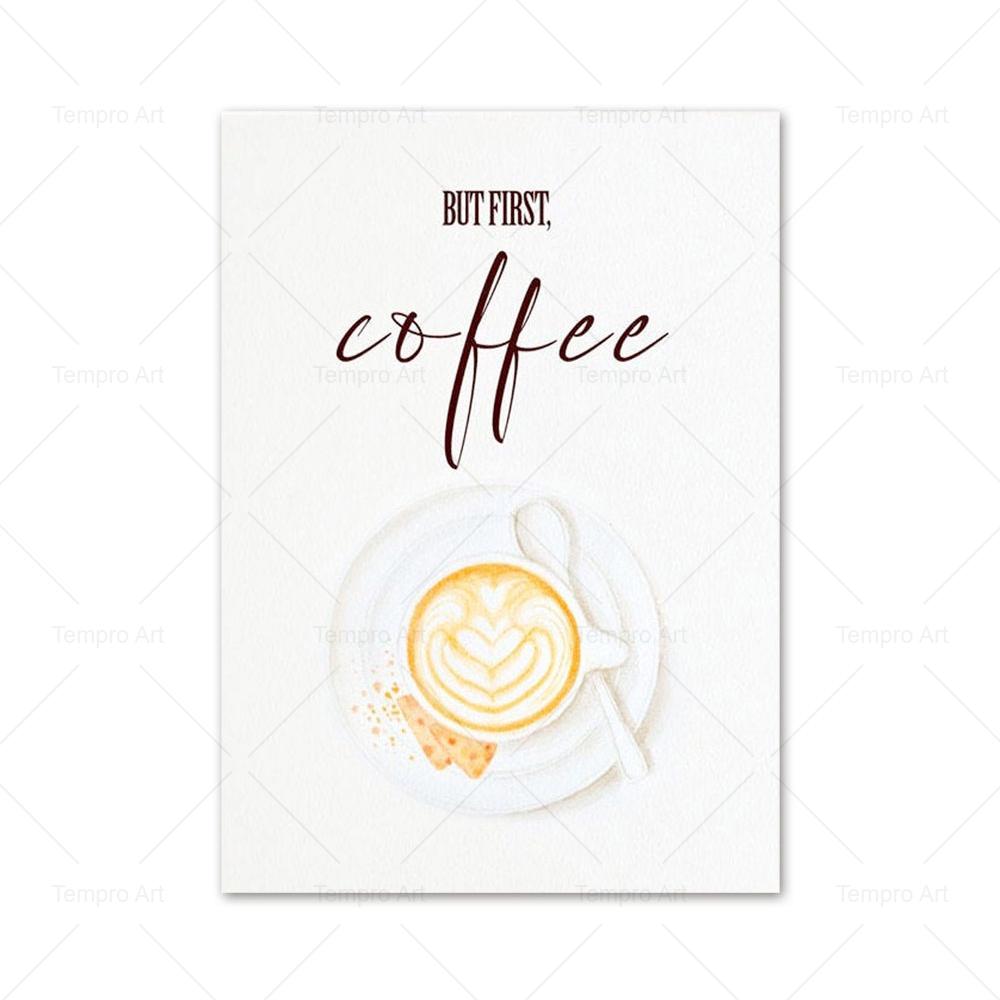 Coffee Poster Prints Minimalist Caffeine Cocoa Cup Canvas Painting Nordic Wal Art Pictures Cofe Kitchen Living Room Home Decor
