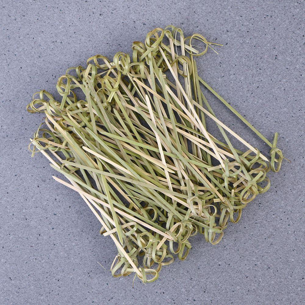 100pcs Bar Tool Bamboo Knot Disposable Bamboo Knot Skewers Household Fruit Forks