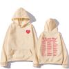 I Love You In Taylors Lyrics Hoodies Casual Long Sleeve Hooded Sweatshirt for Boys Pop High Quality Cotton Clothing