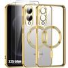 Protective Case - BOOLING - for Samsung Galaxy S25 Edge - Gold - 2 Tempered Glasses - Shockproof